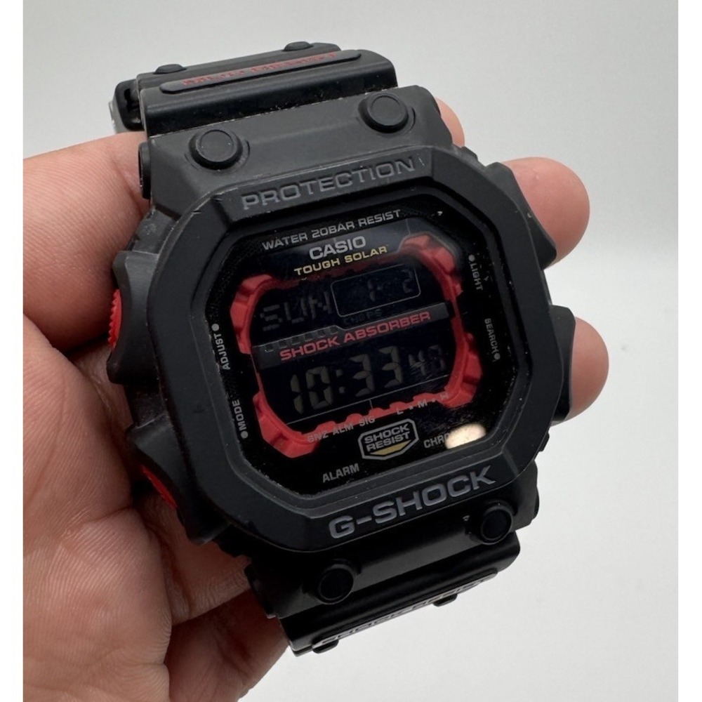 Casio‎ G-SHOCK GXW-56 Digital Watch Black Red Durable Shock Resistant